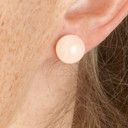 Clous d'oreilles quartz rose